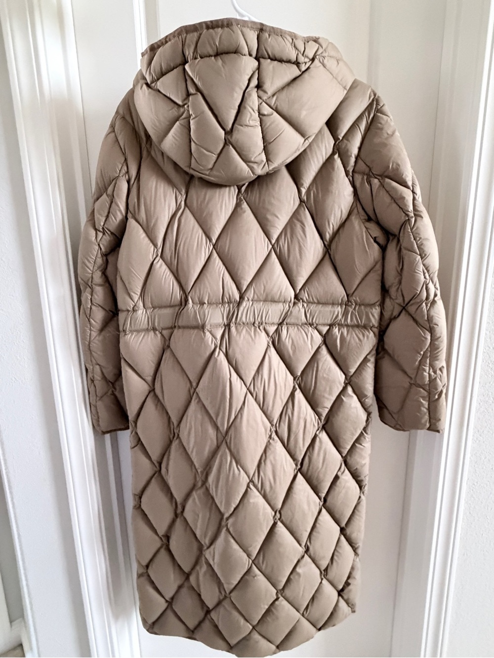 ZARA Quilted Long Puffer Coat Size Small - Picture 8 of 11